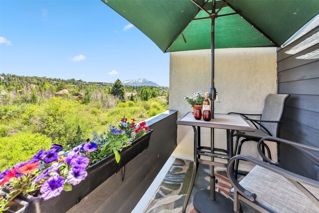 340 Straight Creek Dr Unit 206, Dillon, CO 80435 - balcony with a mountain view