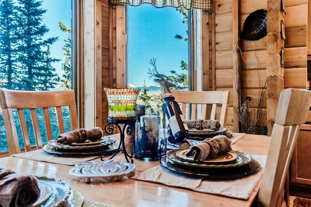 view of dining room