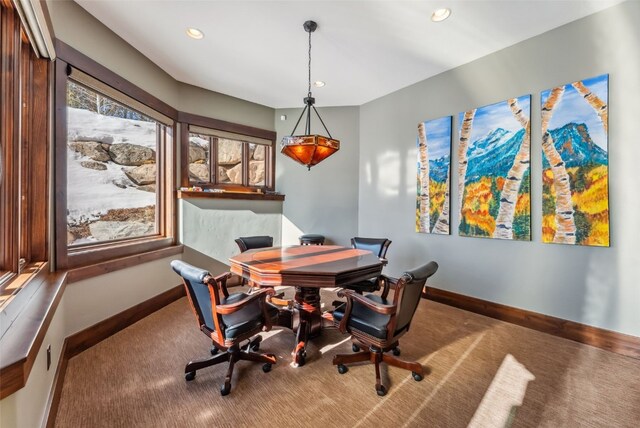 152 County Road 1040, Frisco, CO 80443 - carpeted office space featuring recessed lighting and baseboards
