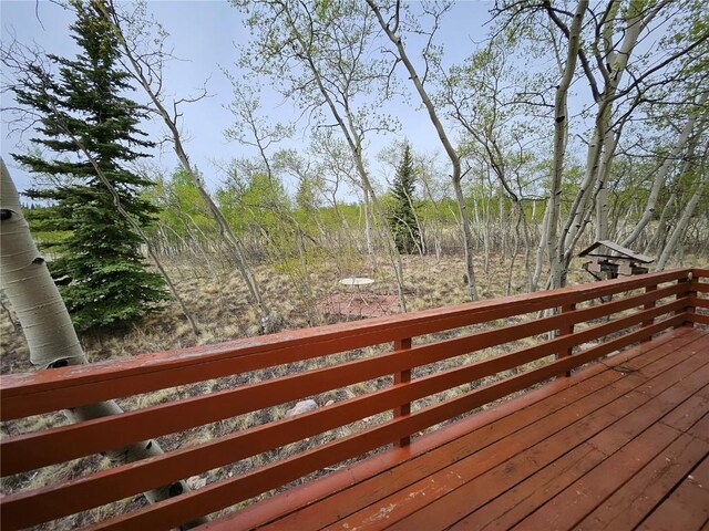 631 Arrowhead Dr, Como, CO 80456 - view of deck