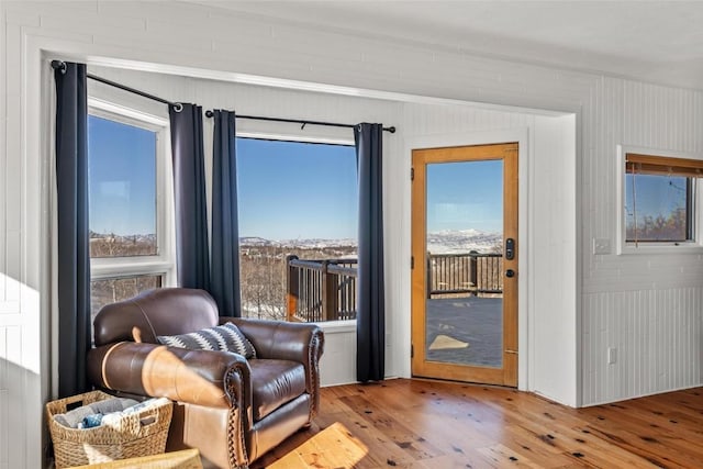 27145 Whitewood Dr E, Steamboat Springs, CO 80487 - living area with hardwood / wood-style floors and plenty of natural light