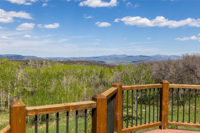 27145 Whitewood Dr E, Steamboat Springs, CO 80487 - mountain view with a heavily wooded area