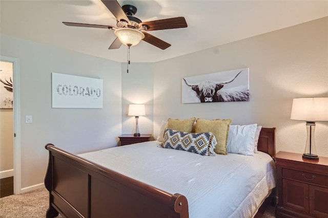 1437 Morgan Ct Unit 1437, Steamboat Springs, CO 80487 - bedroom featuring ceiling fan and carpet floors