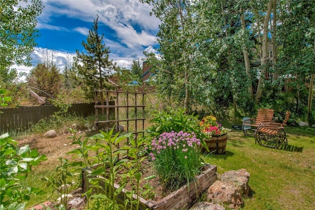 101 Blue Grouse Ln Unit D, Silverthorne, CO 80498 - view of yard with a vegetable garden