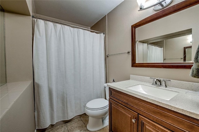 101 Blue Grouse Ln Unit D, Silverthorne, CO 80498 - bathroom with vanity, curtained shower, and tile patterned floors
