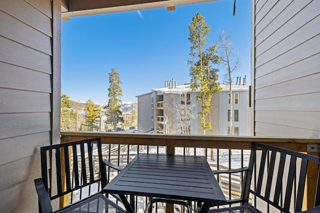 2200 Lodgepole Cir Unit 204, Silverthorne, CO 80498 - balcony with outdoor dining area