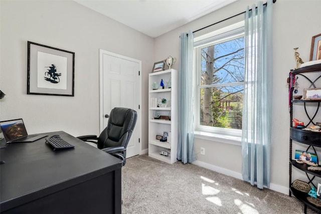 30600 Ormega Way, Oak Creek, CO 80467 - home office featuring healthy amount of natural light, light carpet, and baseboards