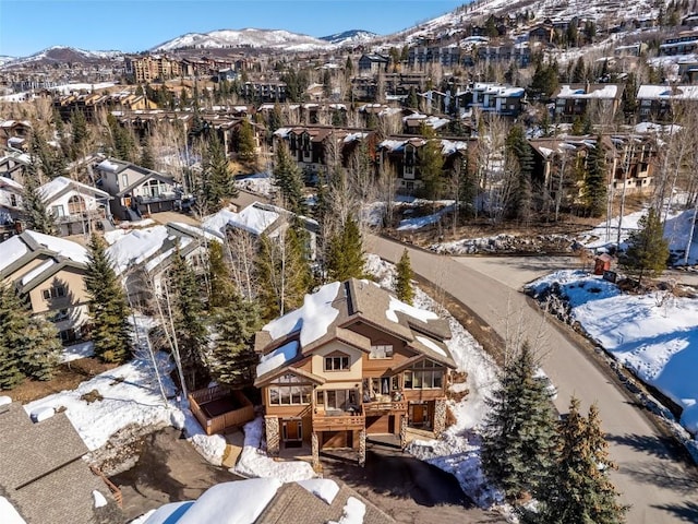 2838 Kitzbuhel Court ., Steamboat Springs, CO 80487 - snowy aerial view featuring a mountain view