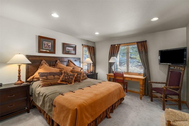 2838 Kitzbuhel Court ., Steamboat Springs, CO 80487 - bedroom with recessed lighting, baseboards, and light carpet