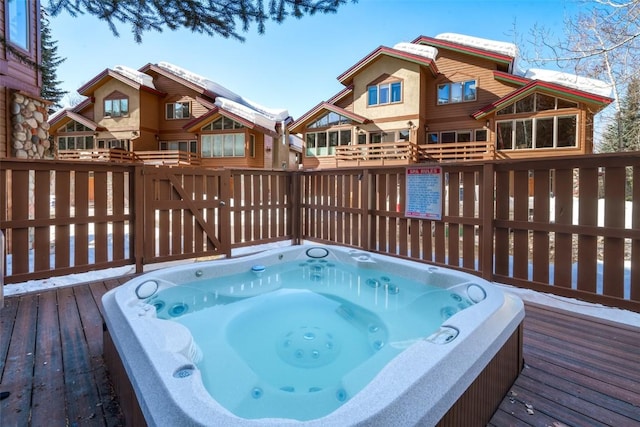 2838 Kitzbuhel Court ., Steamboat Springs, CO 80487 - deck with hot tub deck surround