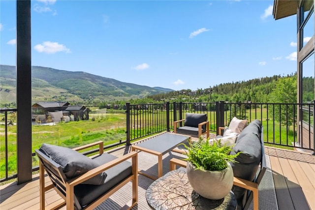 304 Raven Golf Ln, Silverthorne, CO 80498 - deck featuring a mountain view