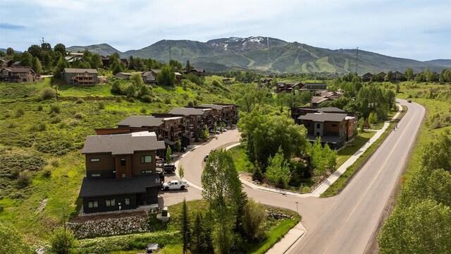 320 Fox Springs Cir Unit 302, Steamboat Springs, CO 80487 - aerial perspective of suburban area featuring a mountain backdrop