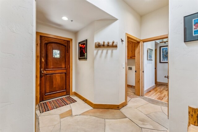 731 Lakeview Cir, Silverthorne, CO 80498 - tiled entryway with baseboards and recessed lighting