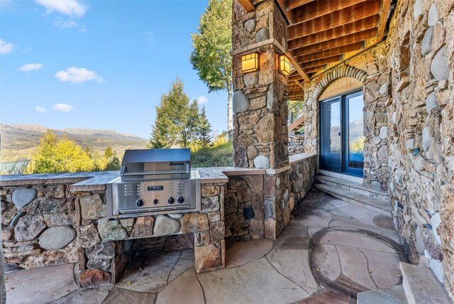 731 Lakeview Cir, Silverthorne, CO 80498 - view of patio with grilling area, area for grilling, and a mountain view