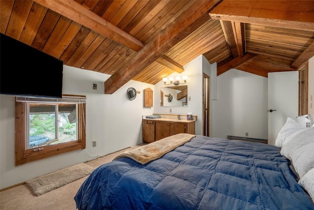 31500 Runaway Pl Unit 405, Steamboat Springs, CO 80487 - bedroom with wood ceiling and carpet flooring