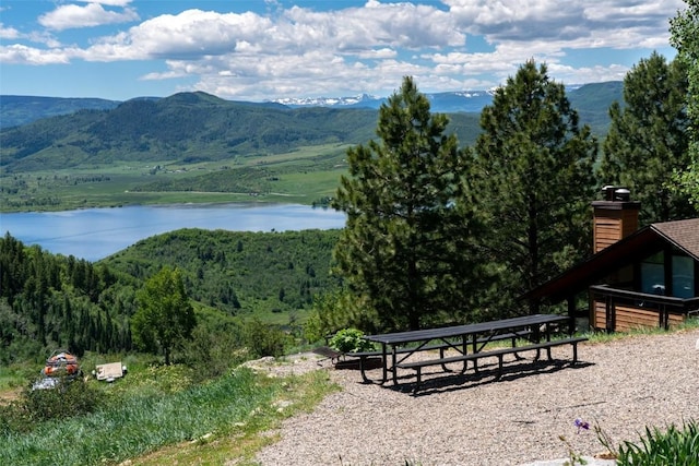 31500 Runaway Pl Unit 405, Steamboat Springs, CO 80487 - mountain view featuring a nearby body of water