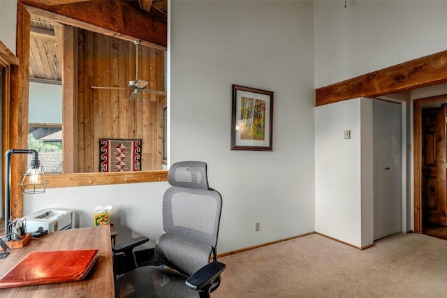 31500 Runaway Pl Unit 405, Steamboat Springs, CO 80487 - carpeted home office with baseboards
