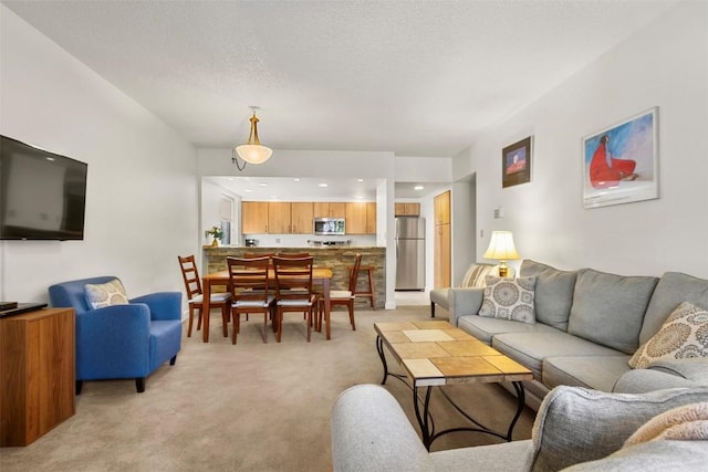 720 Columbine Rd Unit 104, Breckenridge, CO 80424 - living room with light colored carpet and recessed lighting