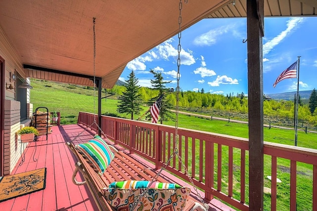 420 County Rd 130, Kremmling, CO 80459 - deck featuring a yard