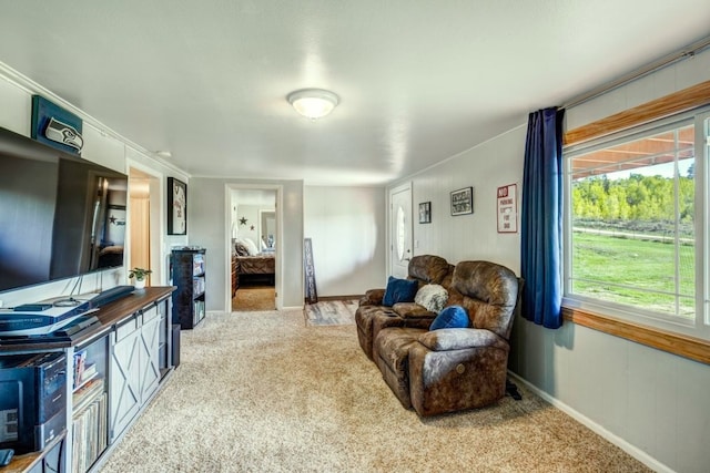 420 County Rd 130, Kremmling, CO 80459 - living area with carpet floors, plenty of natural light, and baseboards