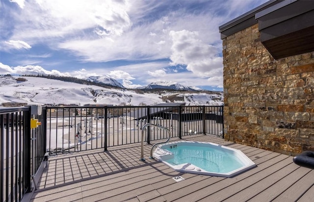 75 W 4th St Unit 206, Silverthorne, CO 80497 - snow covered deck featuring a mountain view