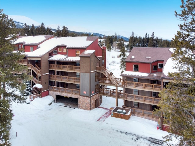 840 Four Oclock Rd Unit A1D, Breckenridge, CO 80424 - snow covered building with a mountain view