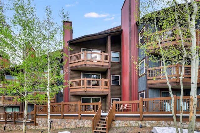 840 Four Oclock Rd Unit A1D, Breckenridge, CO 80424 - back of property featuring a chimney