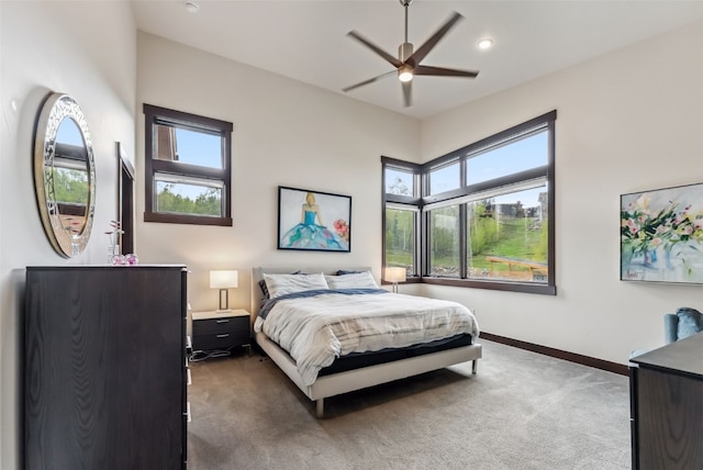 14 E Baron Way, Silverthorne, CO 80498 - carpeted bedroom featuring baseboards and ceiling fan