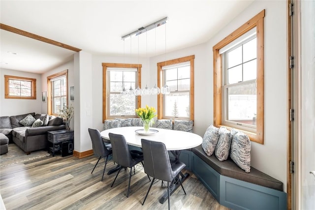 186 Rachel Ln, Breckenridge, CO 80424 - dining room featuring light wood finished floors and baseboards