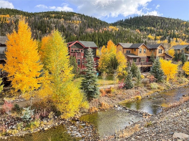 186 Rachel Ln, Breckenridge, CO 80424 - bird's eye view with a wooded view and a mountain view