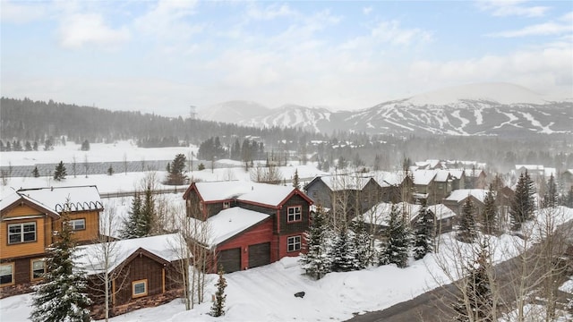 186 Rachel Ln, Breckenridge, CO 80424 - snowy aerial view with a mountain view