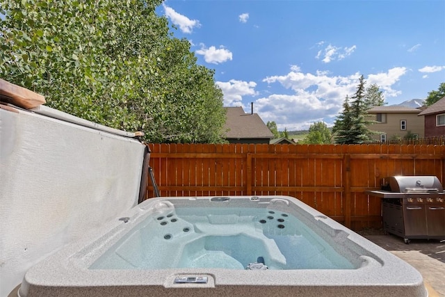 329 N Chipmunk Cir, Silverthorne, CO 80498 - view of pool featuring a grill and a hot tub
