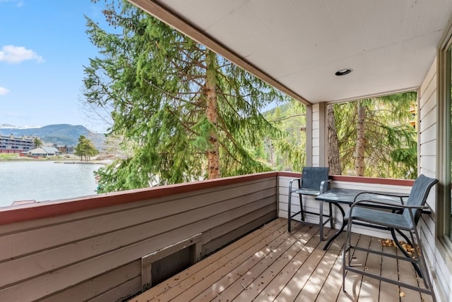 175 Argentine Ct Unit 1513, Keystone, CO 80435 - deck with a water and mountain view