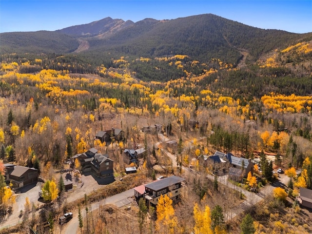 0630 Temple Trl, Frisco, CO 80443 - birds eye view of property with a mountain view and a wooded view
