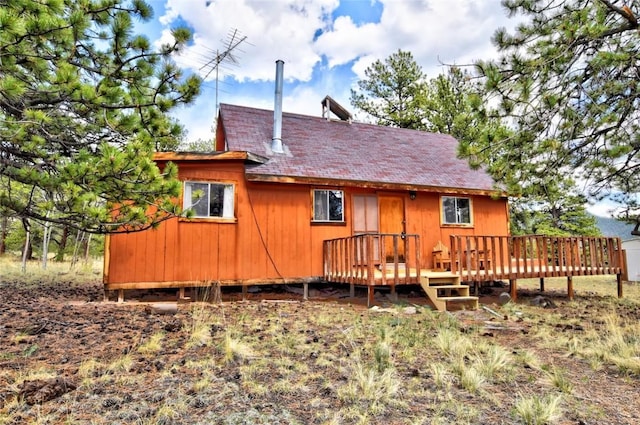 490 Teller St, Lake George, CO 80827 - back of house featuring a wooden deck
