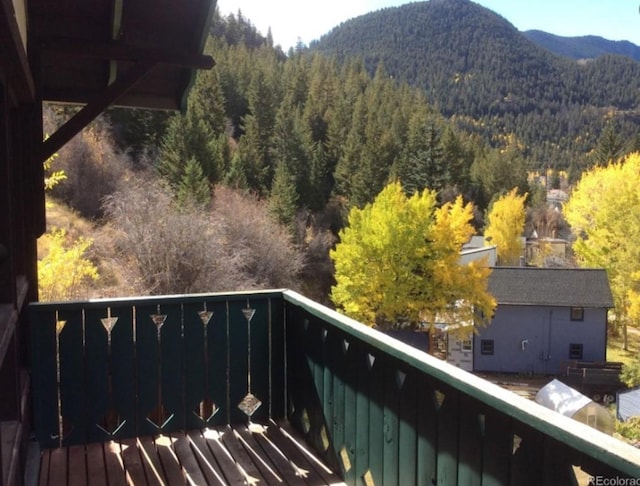 817 Valley View Dr, Georgetown, CO 80444 - view of mountain backdrop featuring a heavily wooded area