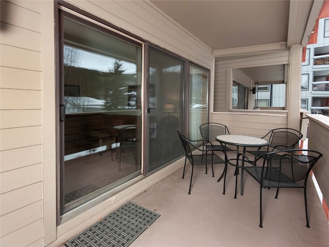 view of balcony
