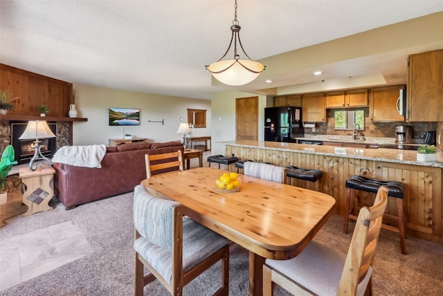 4612 Ryan Gulch Rd Unit 4612, Silverthorne, CO 80498 - dining room featuring recessed lighting and light colored carpet