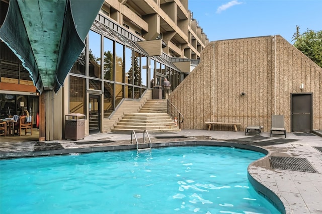 631 Village Rd Unit 34330, Breckenridge, CO 80424 - community pool featuring stairs and a patio area