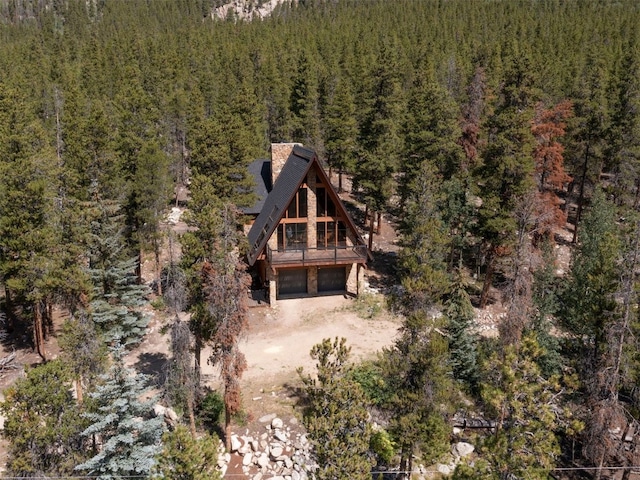 12715 E State Highway 82, Twin Lakes, CO 81251 - aerial overview of property's location featuring a heavily wooded area
