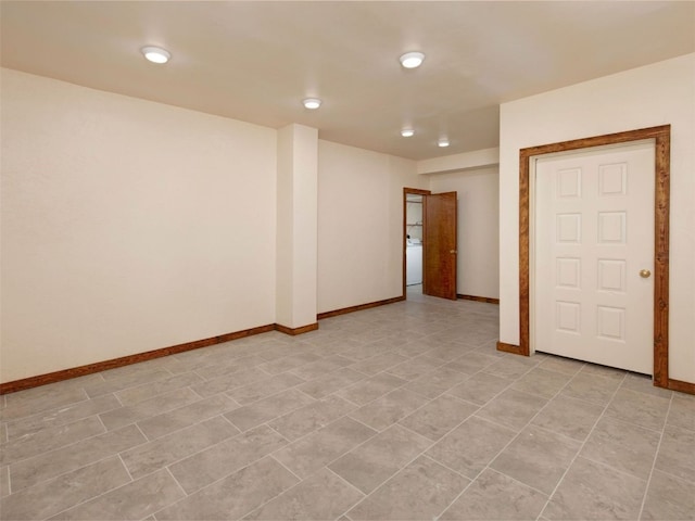 12715 E State Highway 82, Twin Lakes, CO 81251 - spare room featuring baseboards and recessed lighting
