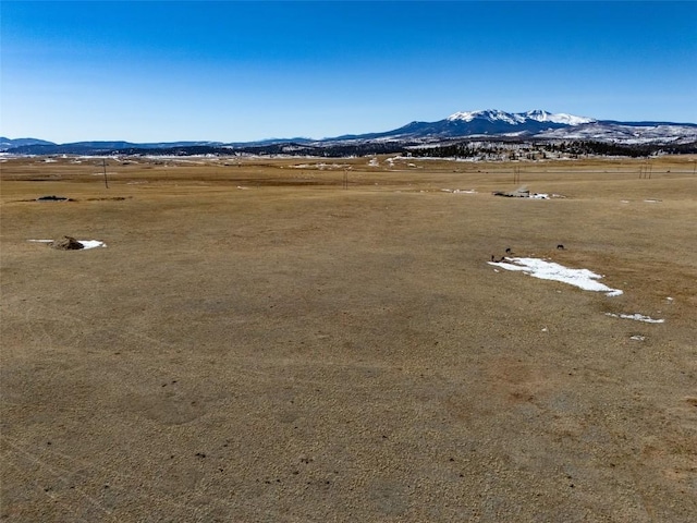 aerial view with a rural view and a mountain view