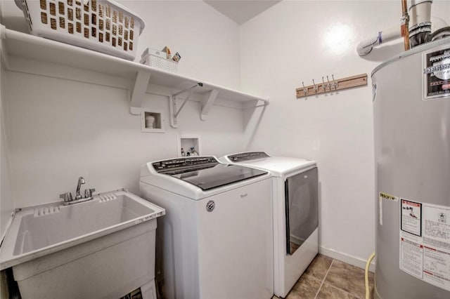 532 Kimmes Ln, Breckenridge, CO 80424 - laundry room with gas water heater, washer and dryer, and baseboards
