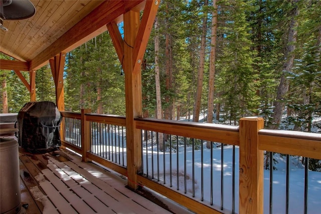532 Kimmes Ln, Breckenridge, CO 80424 - wooden deck featuring a grill