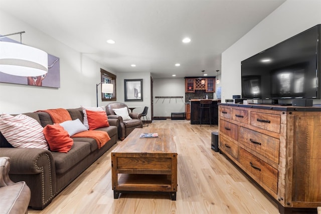 878 American Way, Breckenridge, CO 80424 - living area featuring recessed lighting and light wood-style flooring
