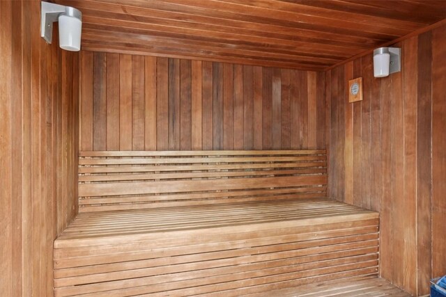 129 River Run Rd Unit 8055, Keystone, CO 80435 - relaxing sauna / steam room featuring wood walls and wooden ceiling