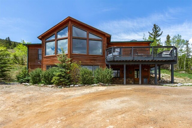 651 Lamb Mountain Rd, Fairplay, CO 80440 - rear view of property with a deck