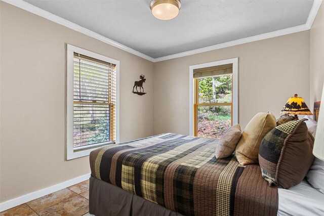 651 Lamb Mountain Rd, Fairplay, CO 80440 - bedroom featuring baseboards and ornamental molding