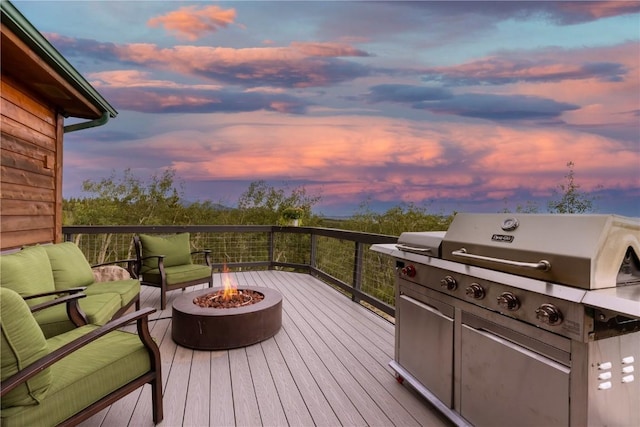 651 Lamb Mountain Rd, Fairplay, CO 80440 - deck with an outdoor fire pit
