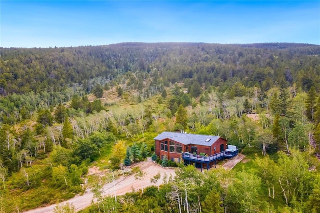 651 Lamb Mountain Rd, Fairplay, CO 80440 - aerial view of property and surrounding area with a forest